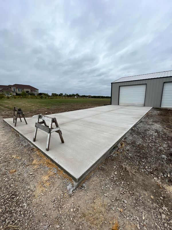 Flat work concrete