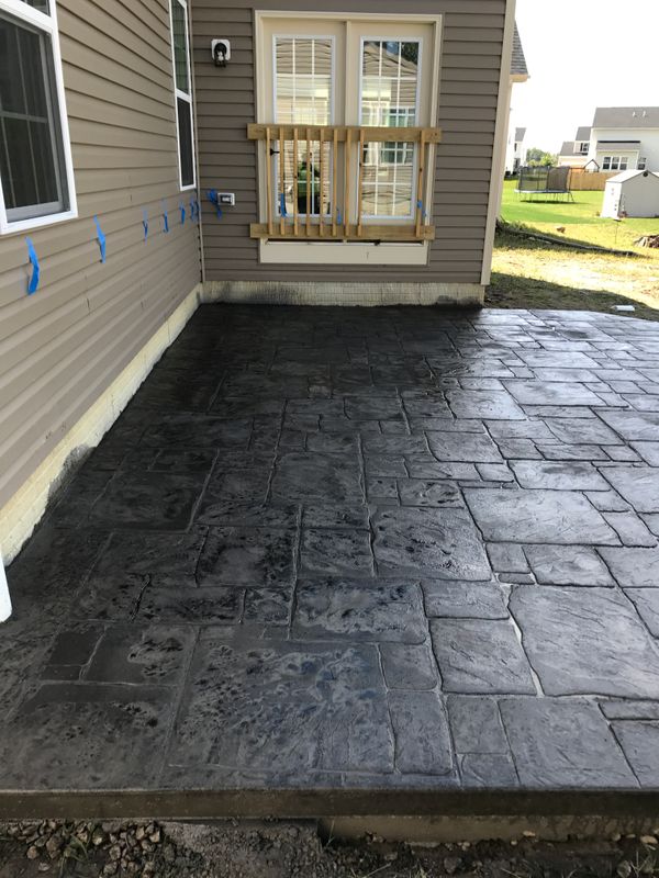 Stamped Concrete Installation