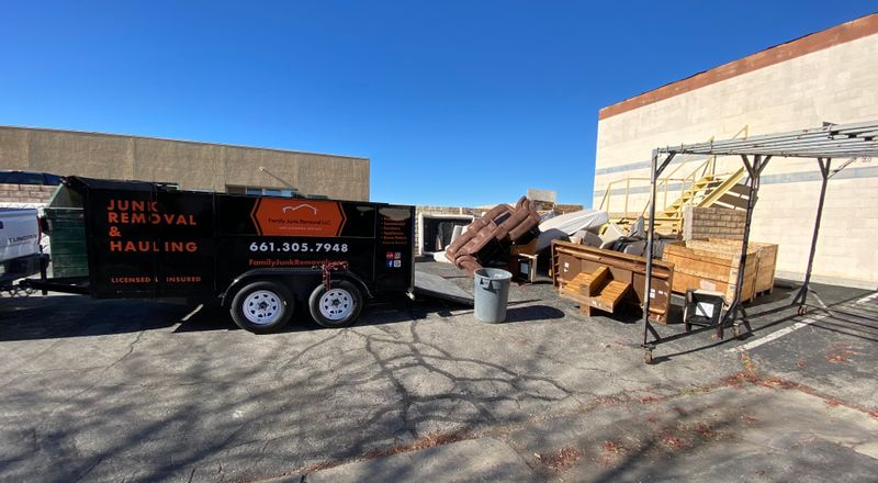 Bulk item pickup at a commercial property in Palmdale!