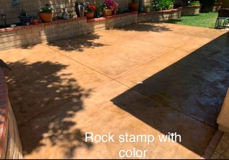 Stamped Concrete Installation