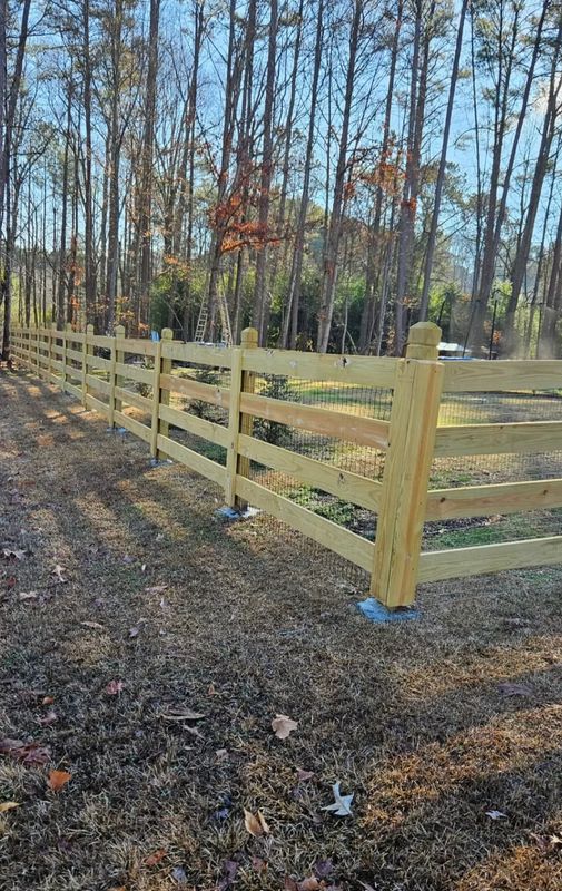 4 Rail Horse Fence
