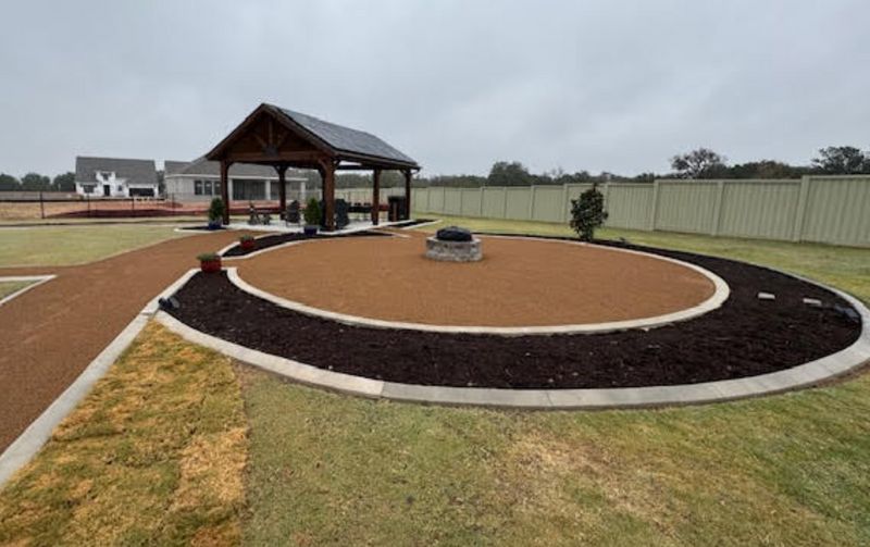 Liberty Hill Solar Oasis: Innovating Outdoor Living with a Sustainable Pergola and Green Kitchen Design