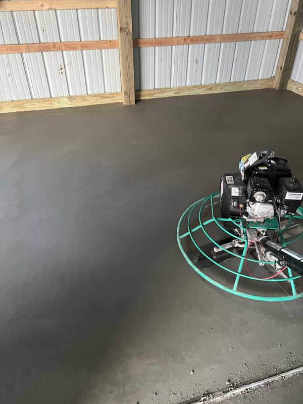 Pole barn floors