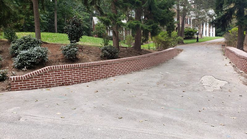 Hardscape brick laying