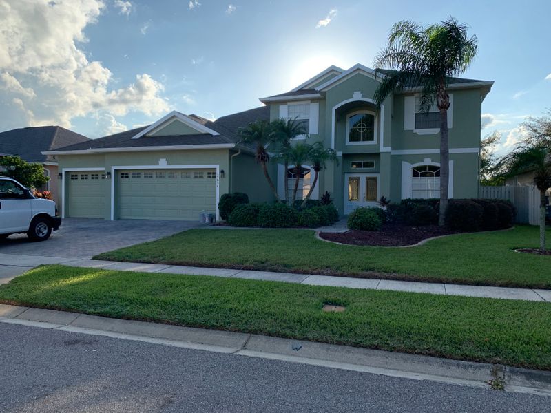Revitalizing Elegance: Exterior Transformation of Lake Mary Home.