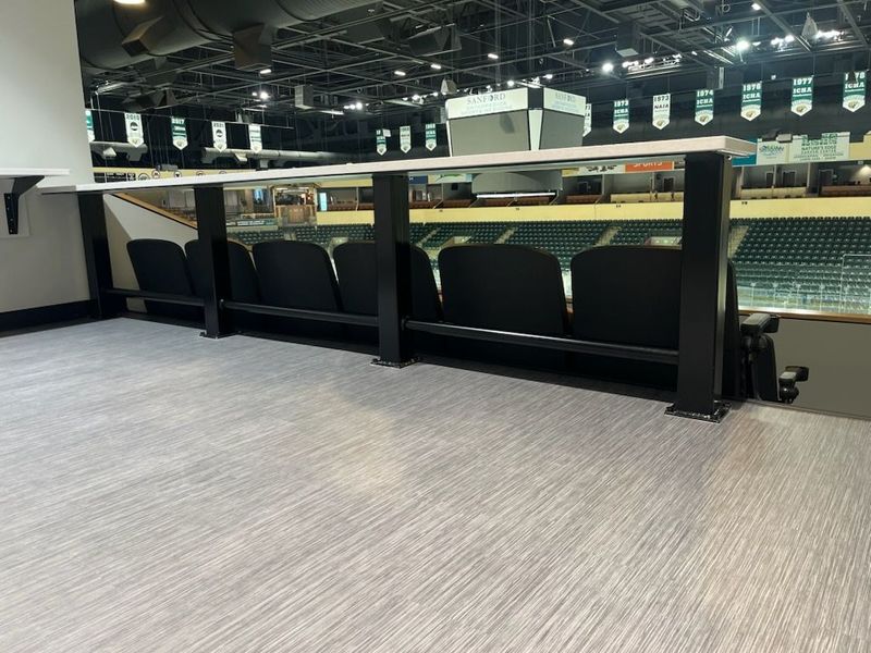 New Drink Rails at Sanford Center Ice Rink
