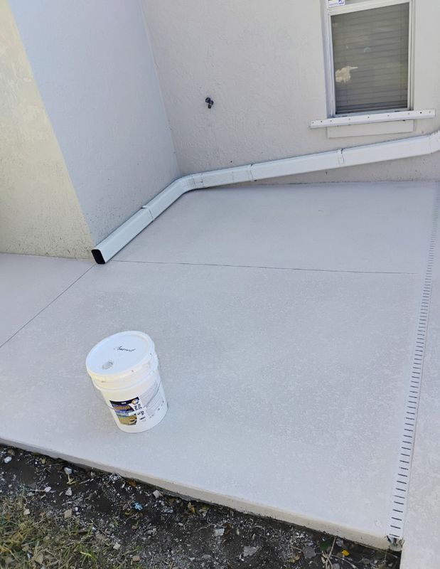 Pool deck resurfacing