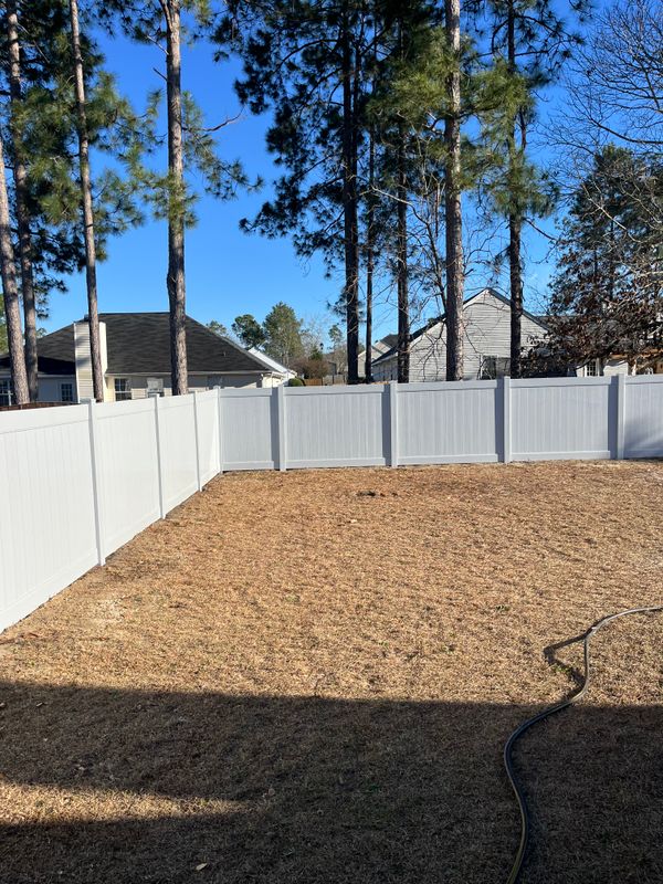 Vinyl fence 