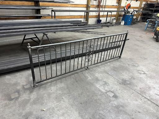 Ornamental iron railings