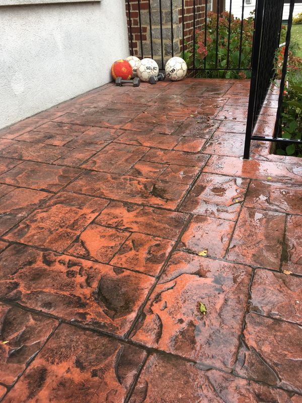 Stamped Concrete Installation