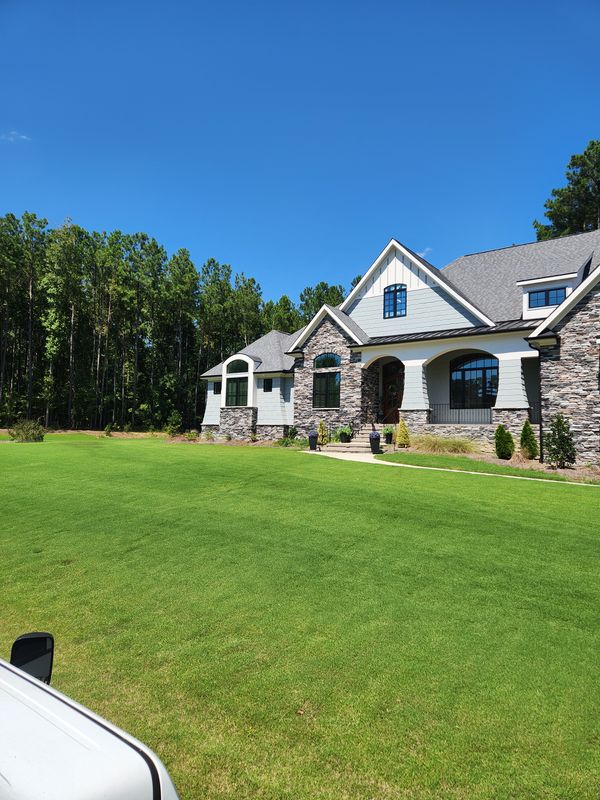 Lush Green Transformation: RightLane Turf Management's Expert Landscaping in Wilson, NC