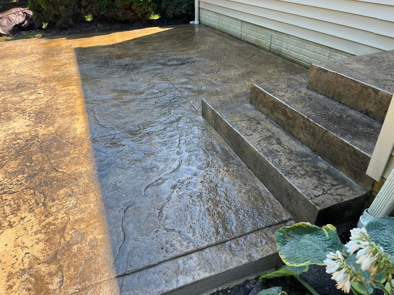 Stamped Concrete Installation