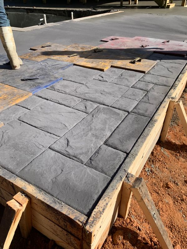 Stamped Concrete Installation