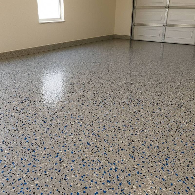 Flaked epoxy floors