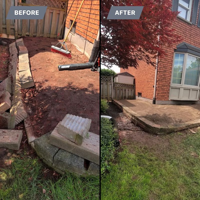 (Steps & Wall Restoration) Safety & Structural Interlock Repairs