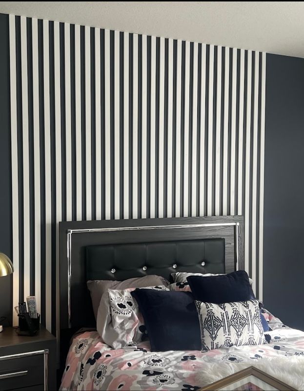 Masterful Bedroom Transformation: Custom Accent Wall by Hughberts Siding & Painting