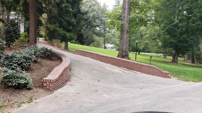 Hardscape brick laying
