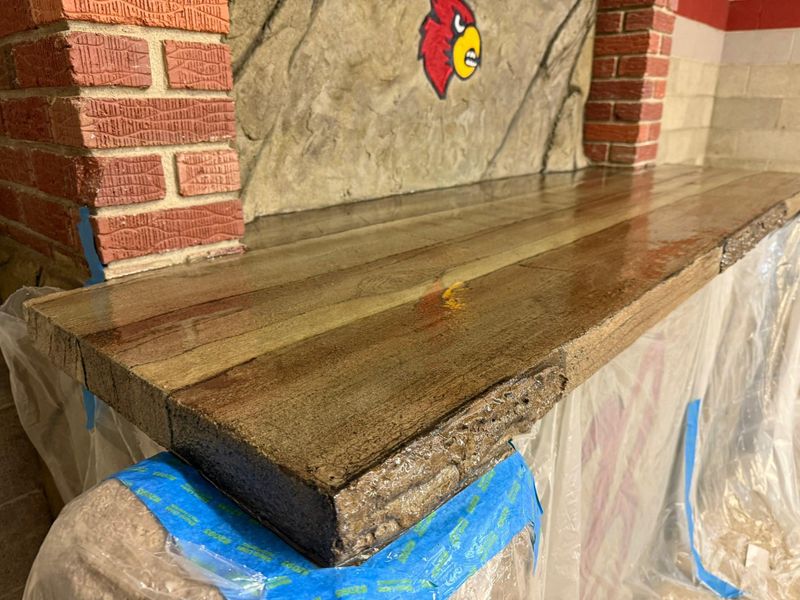 Full Depth Custom Carved Concrete