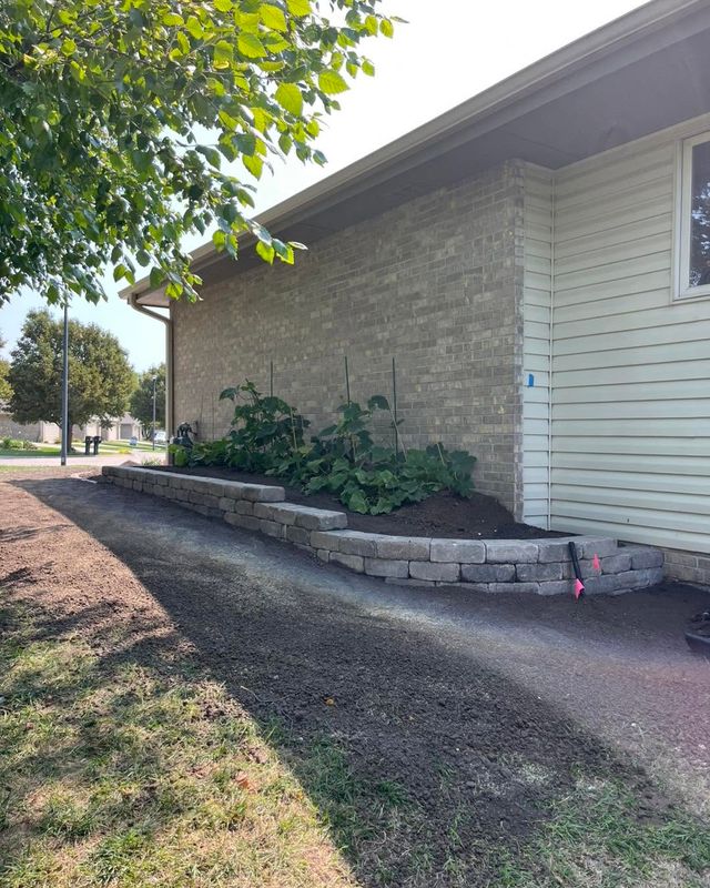 Retaining Wall Installation