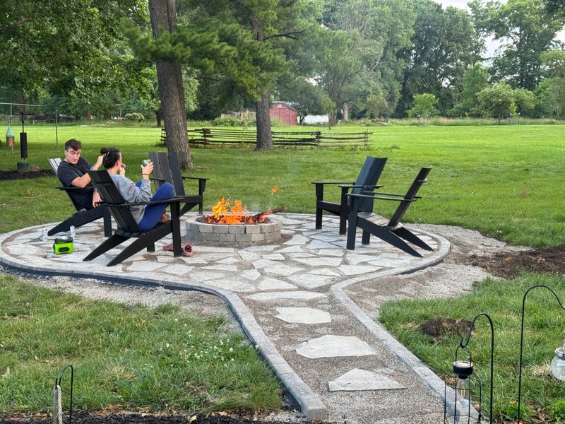 Flagstone Walkways & Fire Pits
