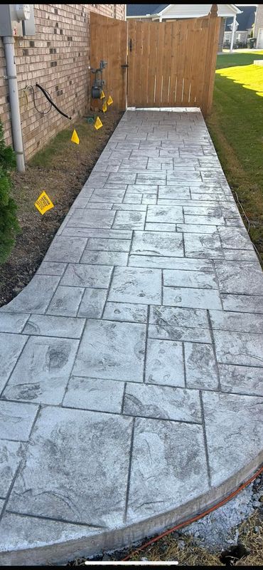 Stamped Concrete Installation