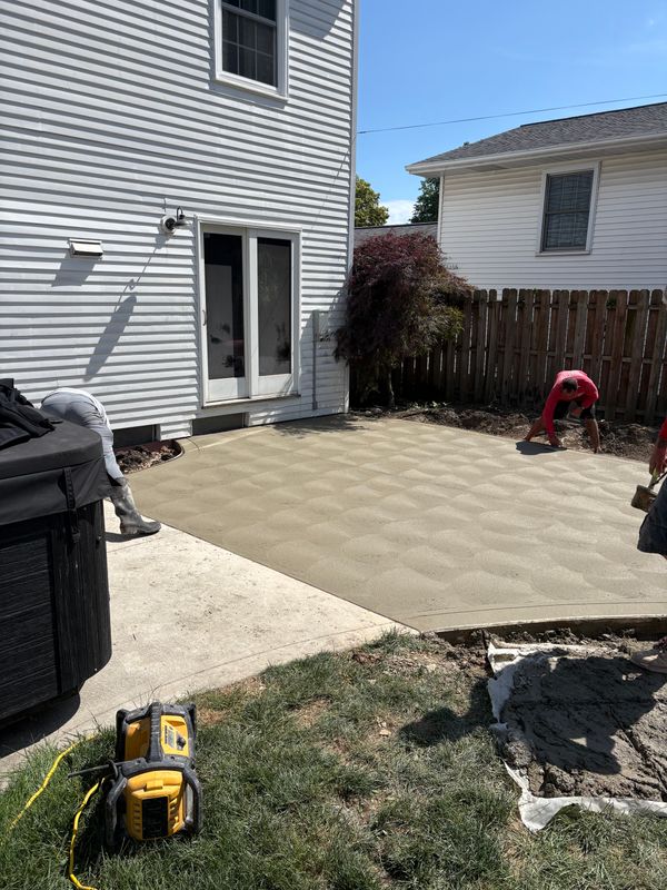 Stamped Concrete Installation