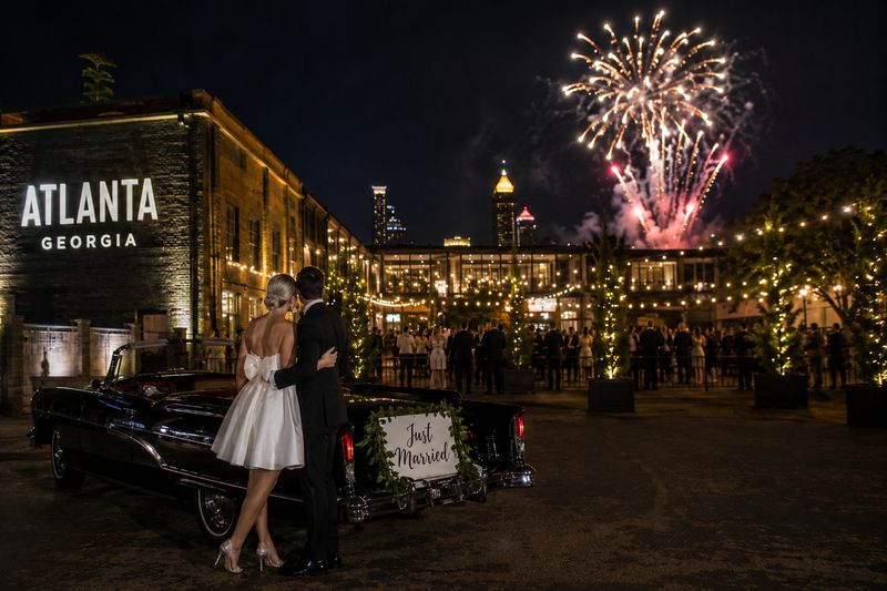 Wedding Fireworks in Atlanta, Georgia