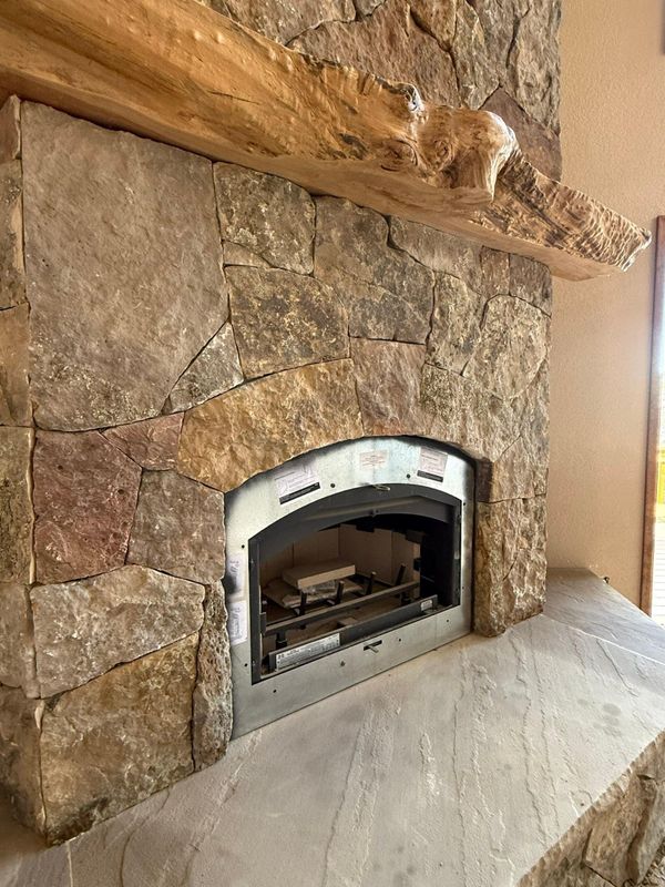 Custom Interior Stone Fireplaces