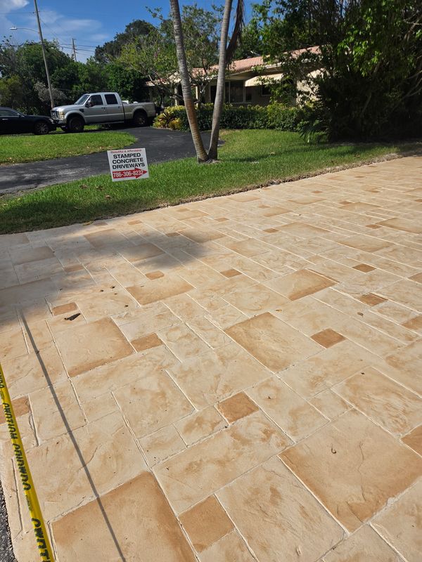 Stamped Concrete Installation