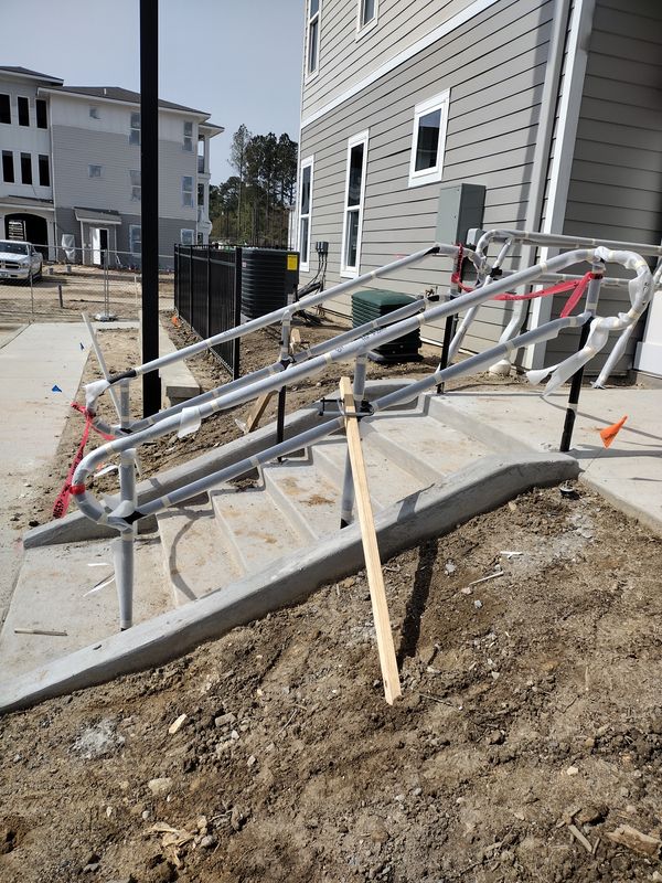 Structural Stair and Rail Erecting