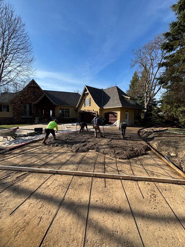 Patio and Driveways