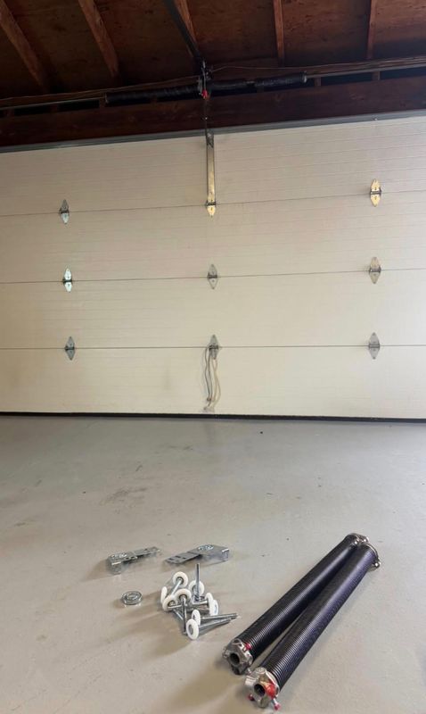 Fresh Springs and a Full Garage Door System Rebuild