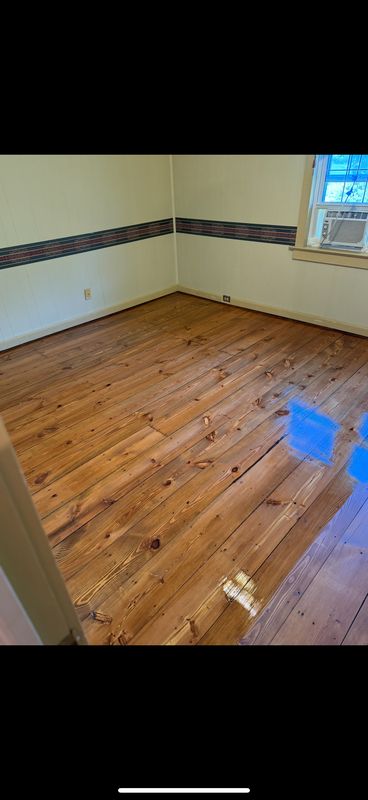 Pine Flooring Refinish