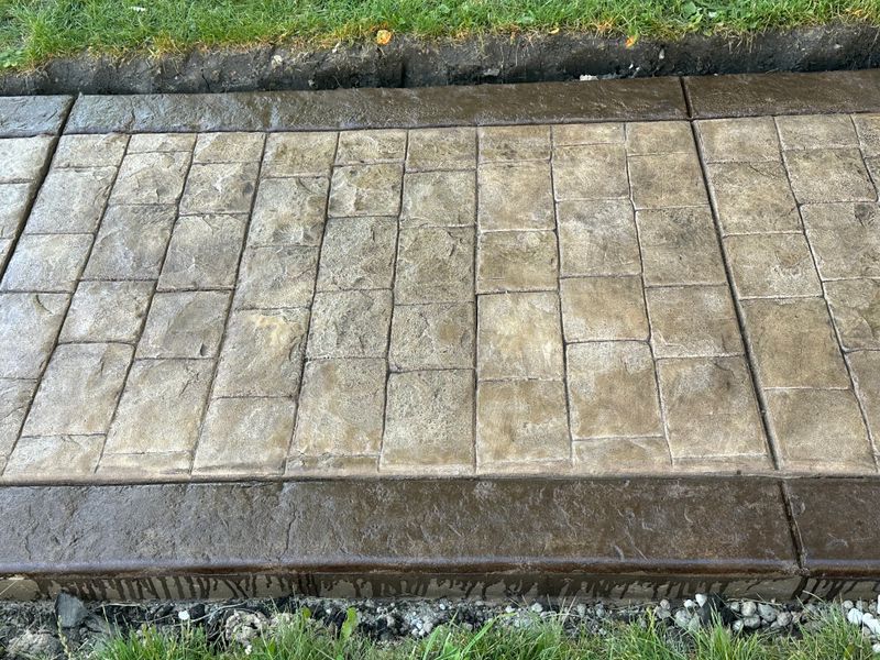 Stamped Concrete Installation