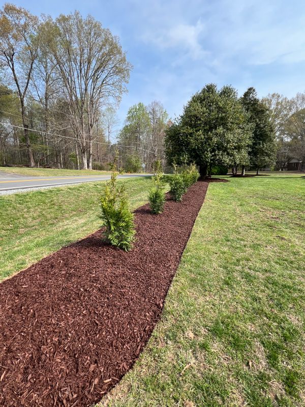 Mulch, River Rock and Pine Needle Installations gallery