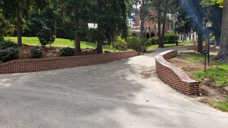 Hardscape brick laying