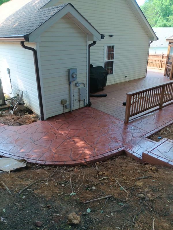 Stamped Concrete Installation
