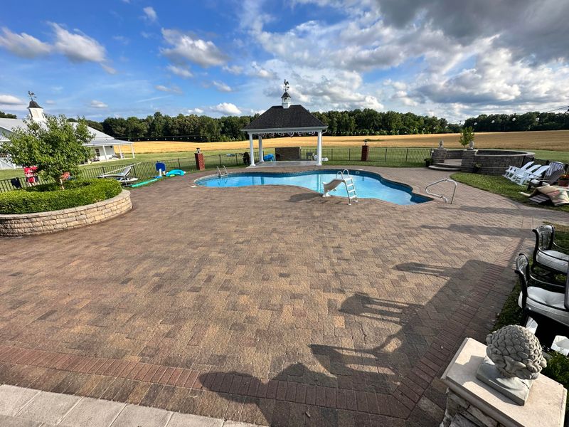 Paver stone patio Cleaning