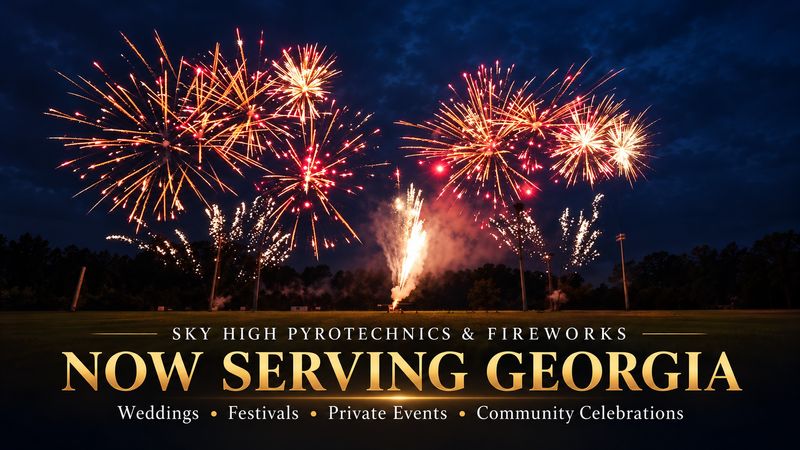 Georgia Wedding & Event Fireworks Displays | Sky High Pyrotechnics & Fireworks