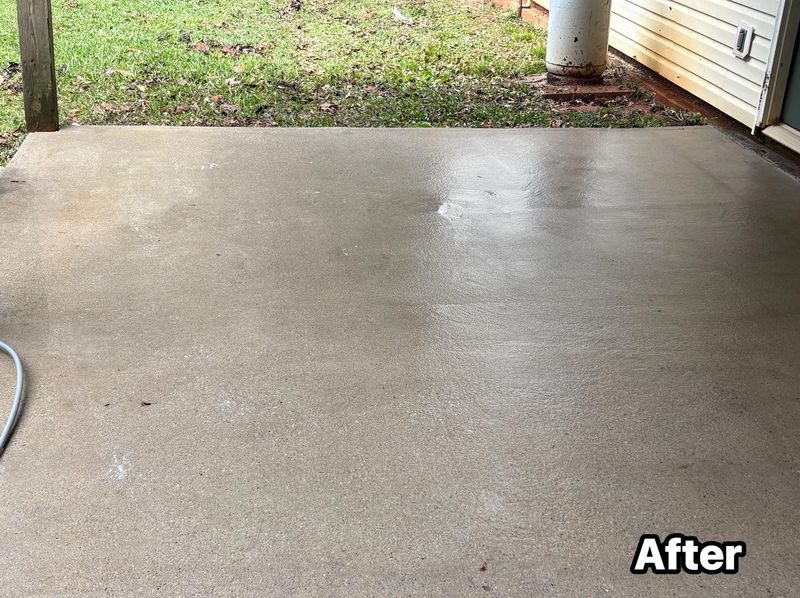 We did some magic on this concrete today! #pressurewashing #concrete