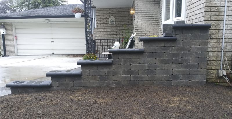 Paver Porch & Step Installation