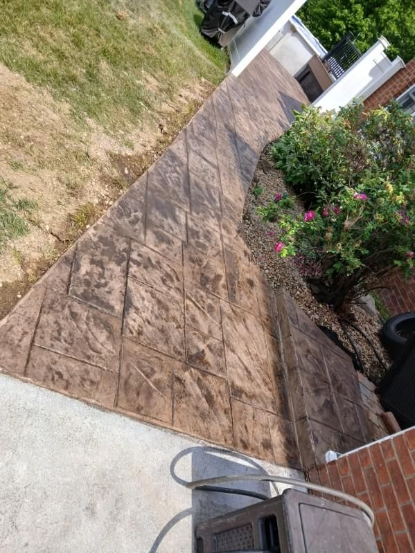 Stamped Concrete Installation