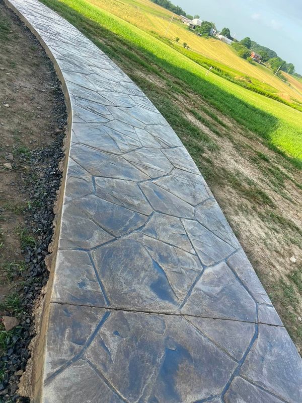 Stamped Concrete Installation