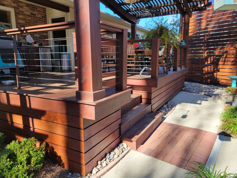 Ipe deck and trellis 