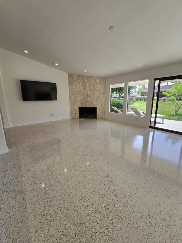Terrazzo flooring
