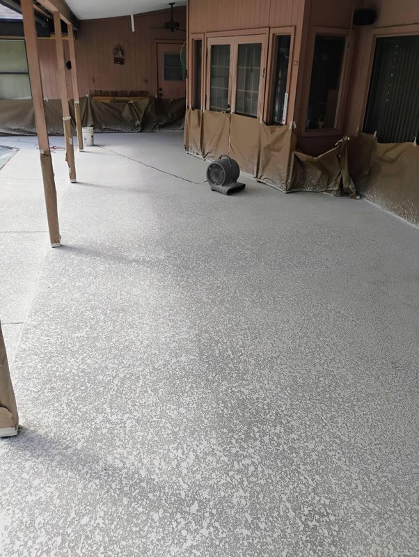 Pool deck resurfacing