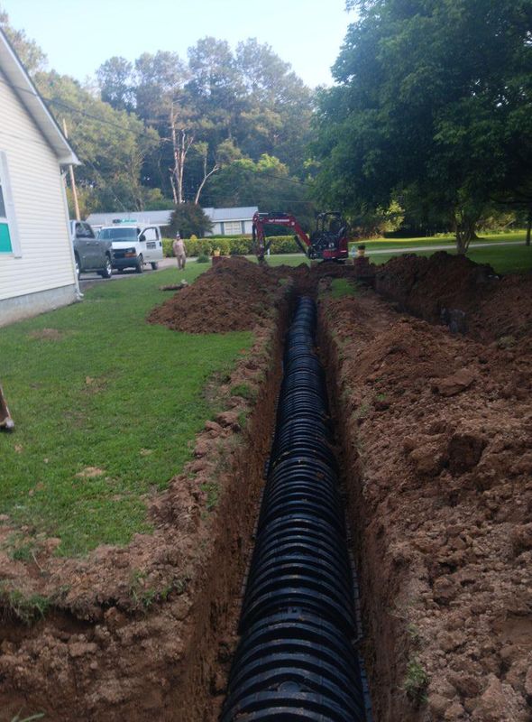 Septic leach fields