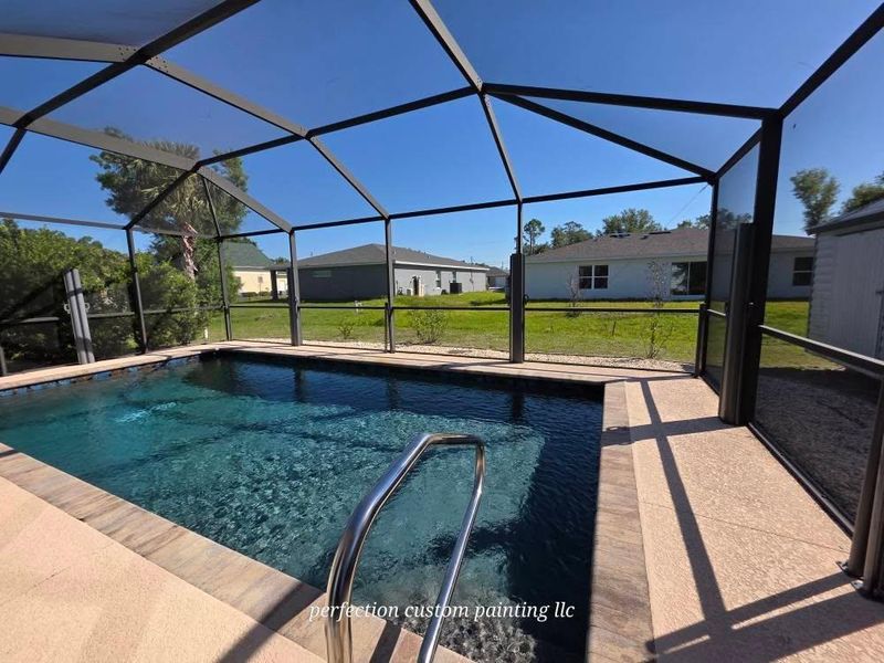 Pool deck painting