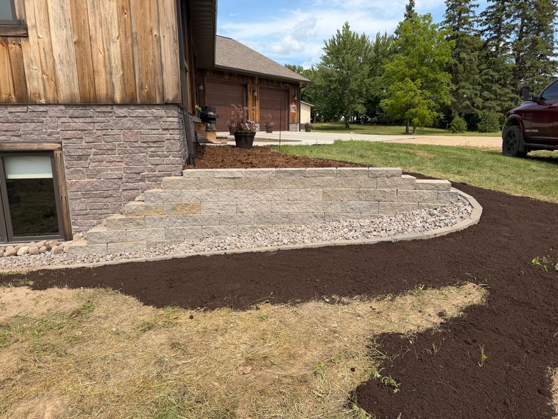 Rock and Mulch Installation