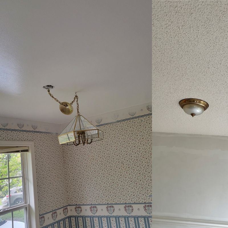 Popcorn ceiling removal